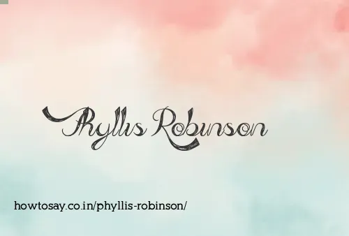 Phyllis Robinson