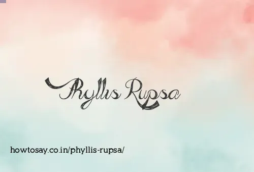 Phyllis Rupsa