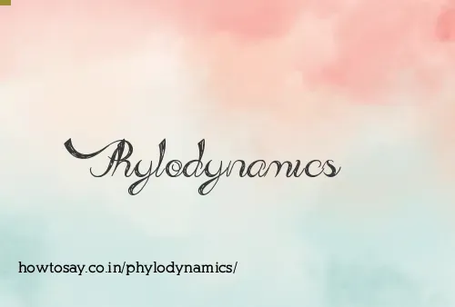 Phylodynamics