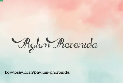 Phylum Phoronida