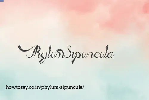Phylum Sipuncula