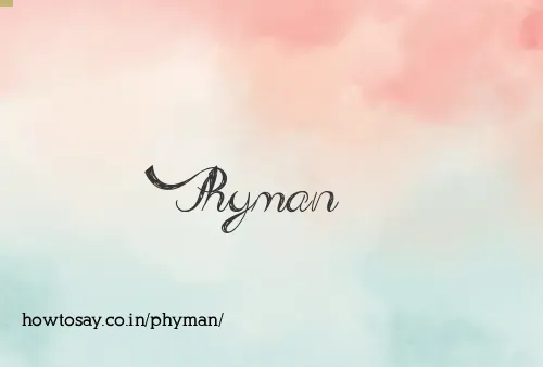 Phyman