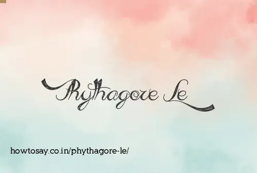 Phythagore Le