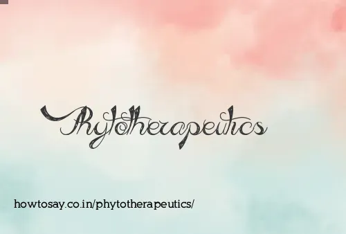 Phytotherapeutics