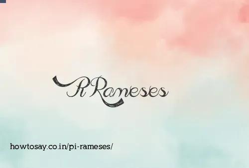 Pi Rameses