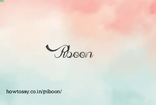 Piboon