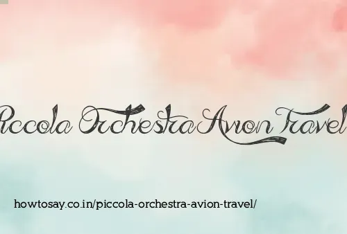 Piccola Orchestra Avion Travel