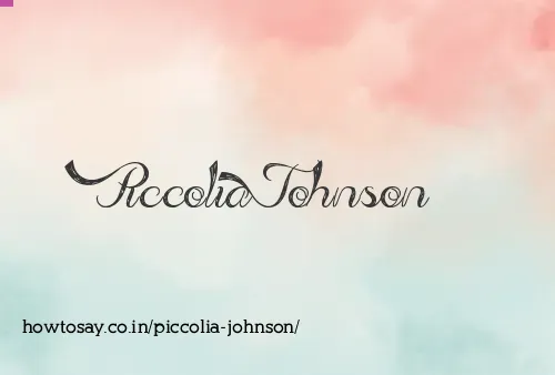 Piccolia Johnson