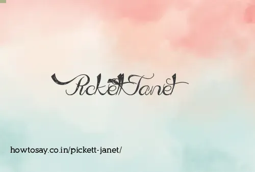 Pickett Janet