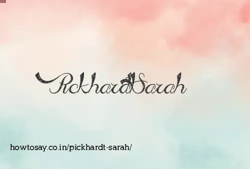 Pickhardt Sarah