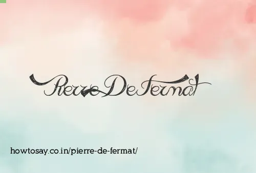 Pierre De Fermat