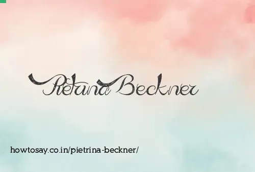 Pietrina Beckner