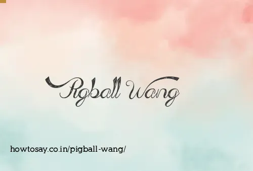 Pigball Wang