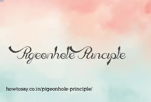 Pigeonhole Principle
