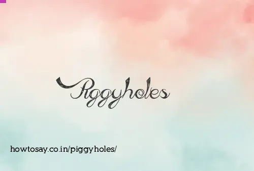 Piggyholes