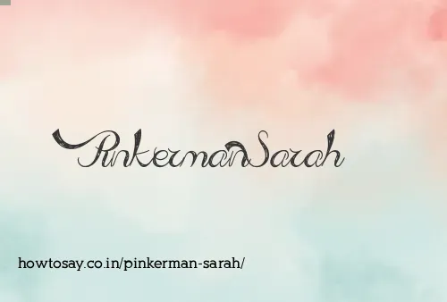 Pinkerman Sarah