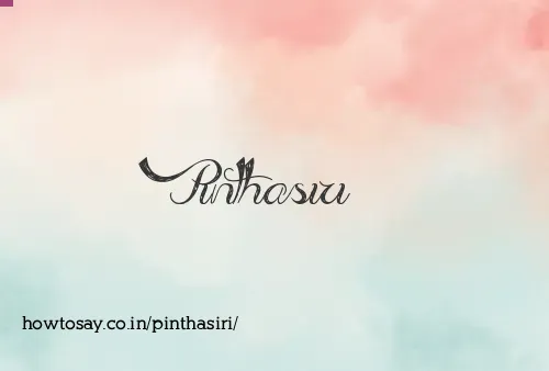 Pinthasiri