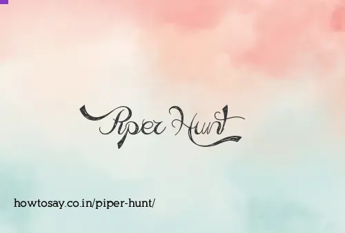Piper Hunt