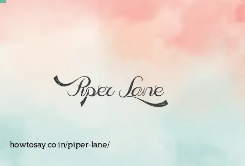 Piper Lane