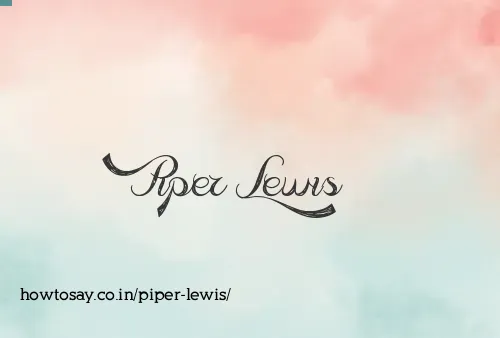 Piper Lewis