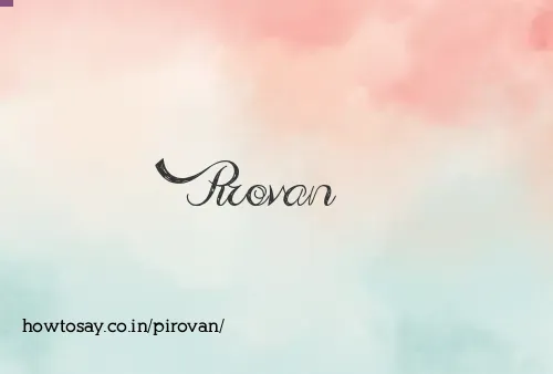 Pirovan