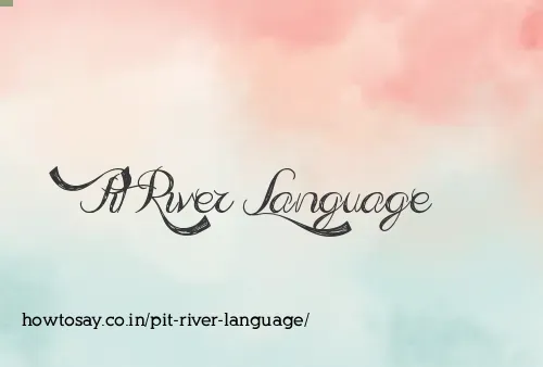 Pit River Language