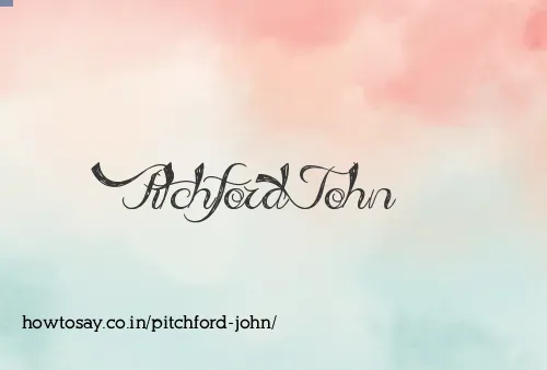 Pitchford John