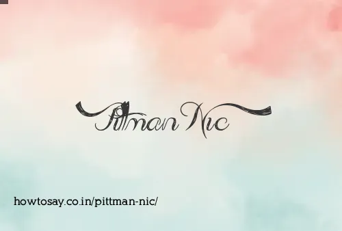 Pittman Nic