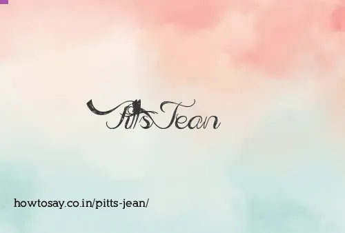 Pitts Jean