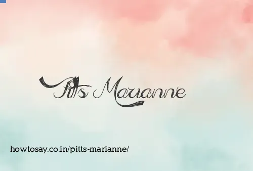 Pitts Marianne