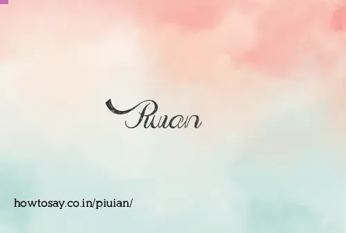 Piuian