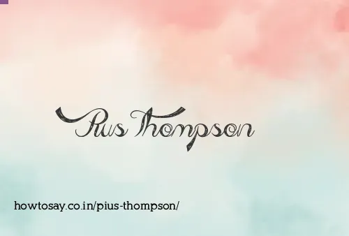 Pius Thompson