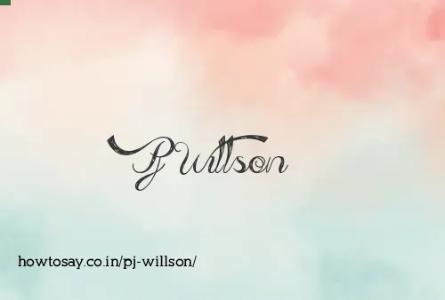Pj Willson