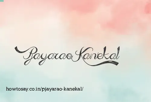 Pjayarao Kanekal