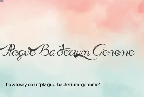 Plague Bacterium Genome