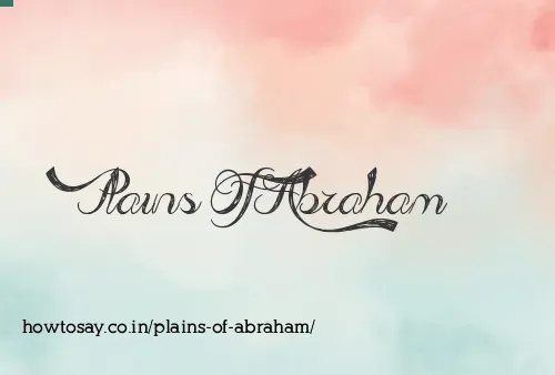 Plains Of Abraham