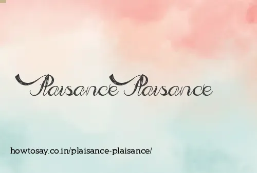 Plaisance Plaisance