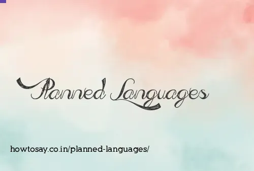 Planned Languages
