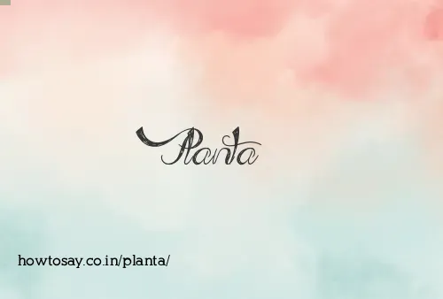 Planta