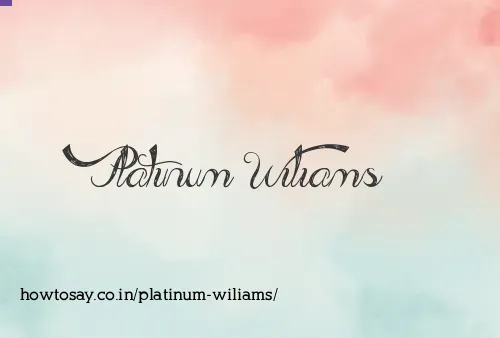 Platinum Wiliams