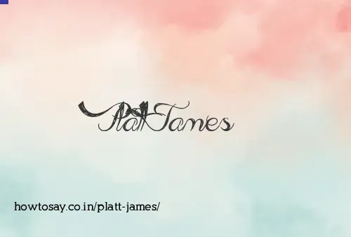 Platt James