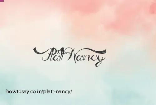 Platt Nancy