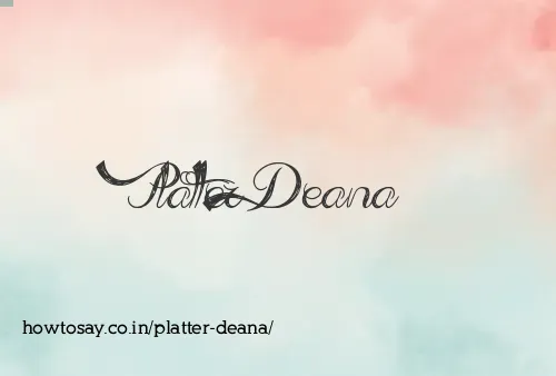 Platter Deana