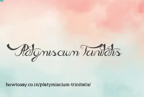 Platymiscium Trinitatis
