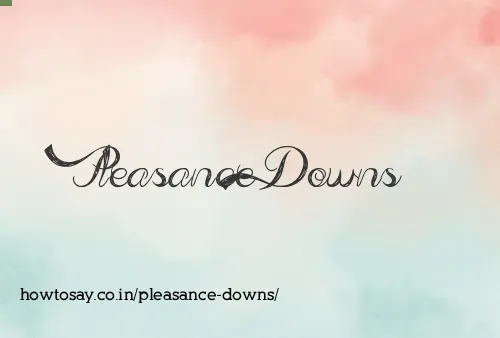 Pleasance Downs