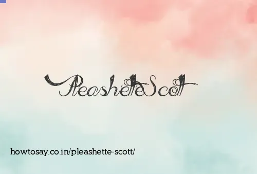 Pleashette Scott