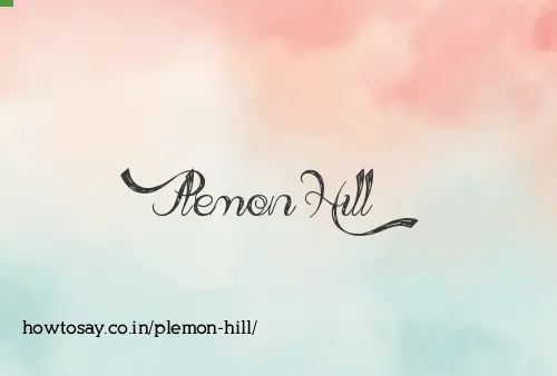 Plemon Hill