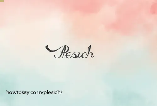 Plesich