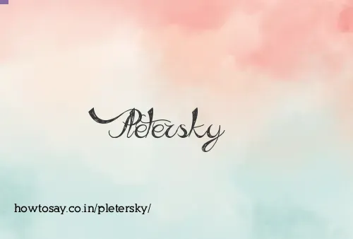 Pletersky