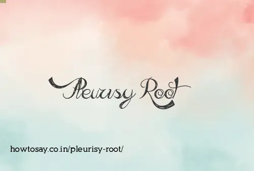 Pleurisy Root